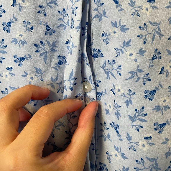 Blue Floral Chase Blouse - Picture 3 of 5